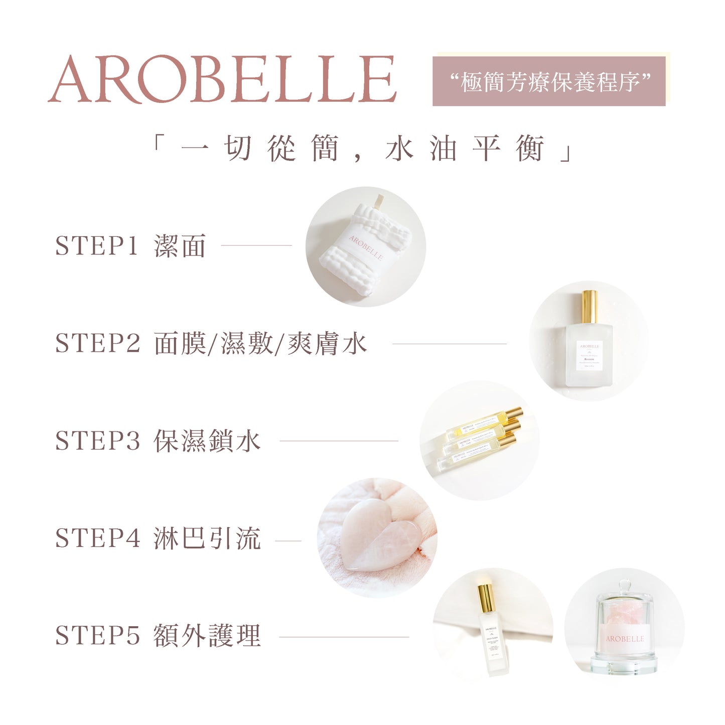 Arobelle 有機純棉潔面泡泡巾 2條裝