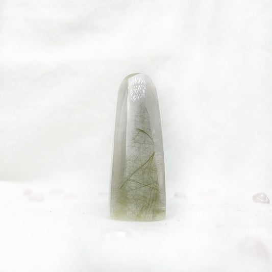 清新翠綠髮晶冰透小圓柱